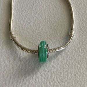 COPY - 1 Retired Pandora Murano Glass Stripe Char…